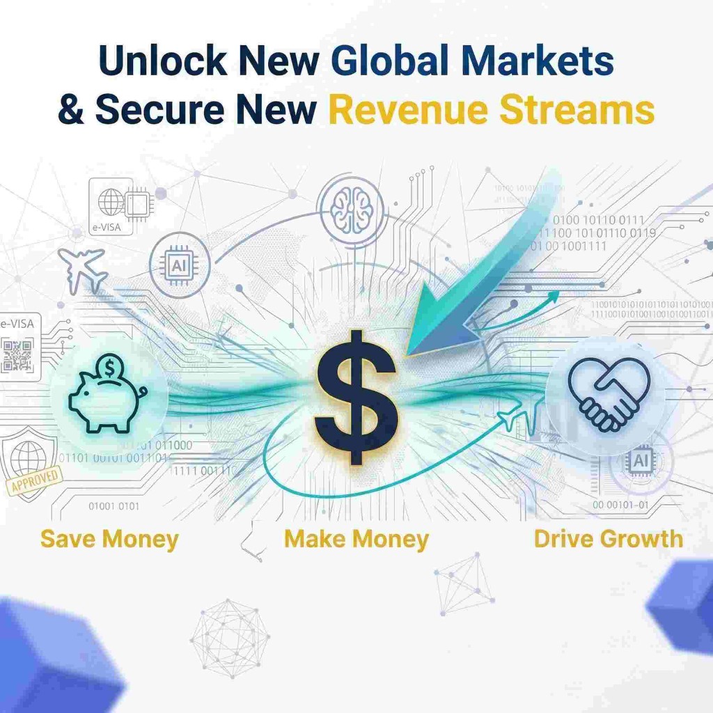 Unlock new global markets and secure new revenue streams, Save Money, Make Money, Drive Growth